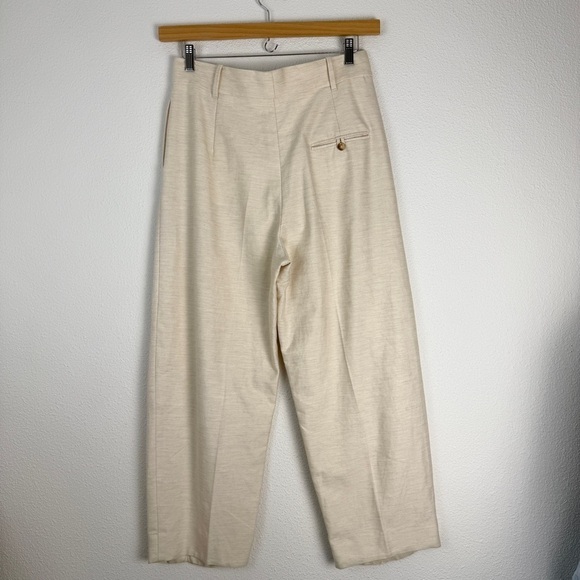 Mango MNG Pleated Trouser Dress Pants 6 - Picture 2 of 12